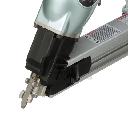 Metabo HPT Metal Connector Nailer | Pro Preferred Brand of Pneumatic Nailers | 36 Degree Short Magazine | Accepts 1-1/2-Inch to 2-1/2 Nails | Ideal for Fastening Metal Connectors to Wood | NR65AK2S