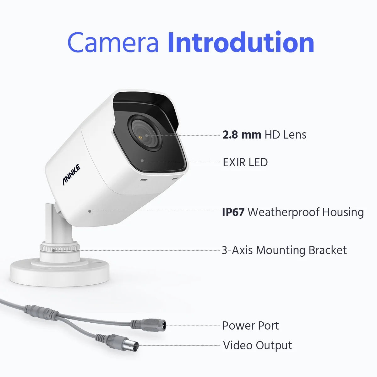 ANNKE 4K 8CH Security Camera System Outdoor with AI Human/Vehicle Detection, H.265+ 5-in-1 DVR Recorder and 8pcs 5MP IP67 CCTV Outdoor Bullet Cameras with Night Vision, Smart IR, 4TB HDD