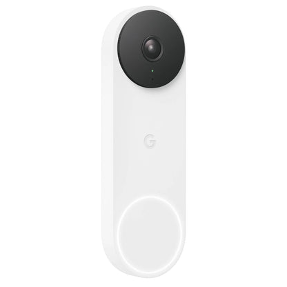 Google Nest Doorbell (Wired, 2nd gen) - Video Doorbell Camera - Doorbell Security Camera - Snow