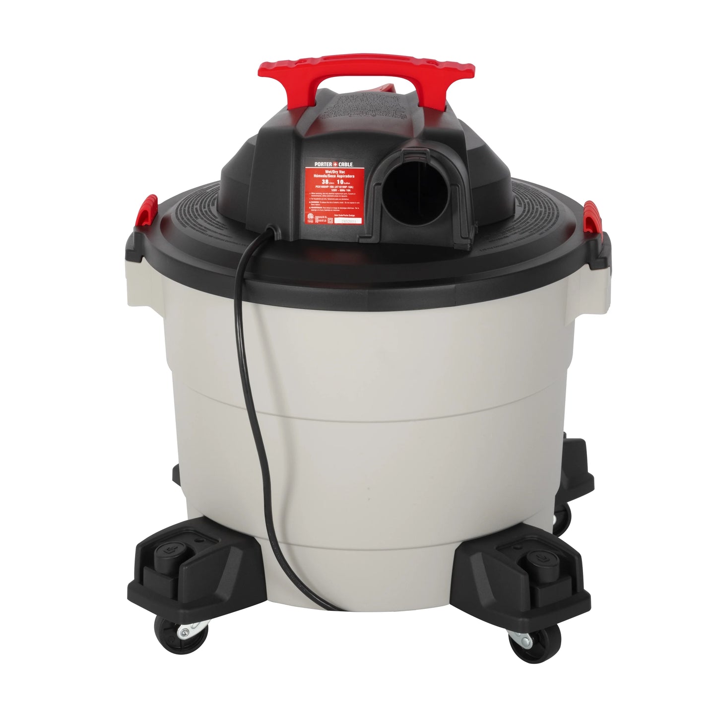 Porter Cable 10 Gallon 5HP Portable Poly Wet/Dry Vacuum PCX18604P-10A