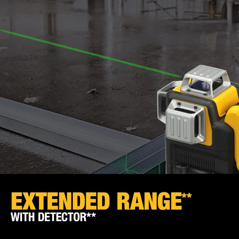 DeWalt DW089LG 12V Max Laser Level, 3-Way 360 Green Degrees Professional Architectural Laser, Rotary and Linear Laser Levelsfor Laser for Home Renovation Layout or Architectural Design