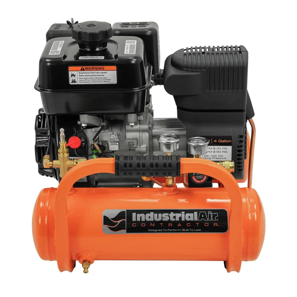 Industrial Air CTA6590412 Steel Orange 6.5 HP 155 PSI Oil-free Air Compressor 4 gal