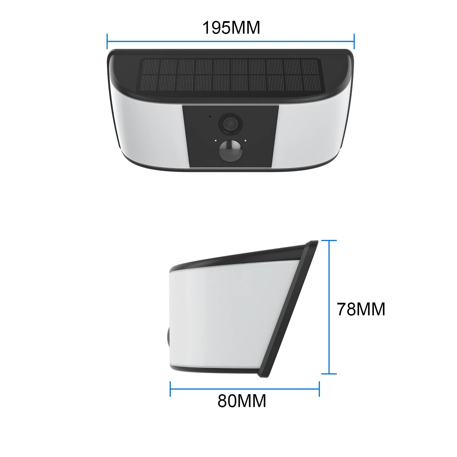 ANRAN 2K Security Camera Wireless Outdoor, Solar Wall Camera, Smart Siren, Spotlights, Color Night Vision, PIR Human Detection, Pan Tilt Control, 2-Way Talk