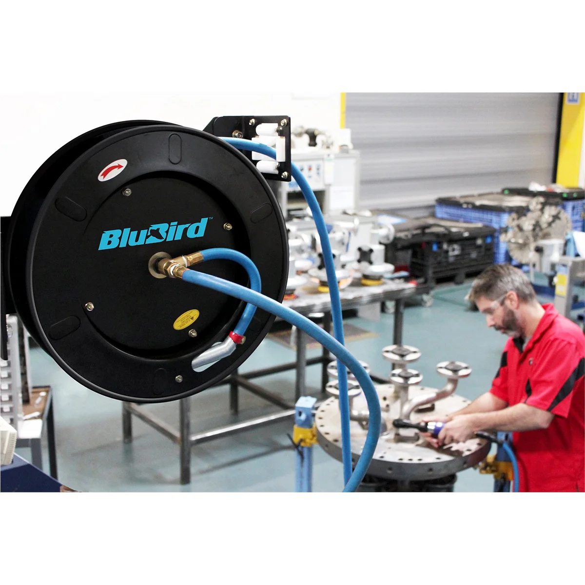 BLUBIRD AIR HOSE REEL 3/8" X 50'