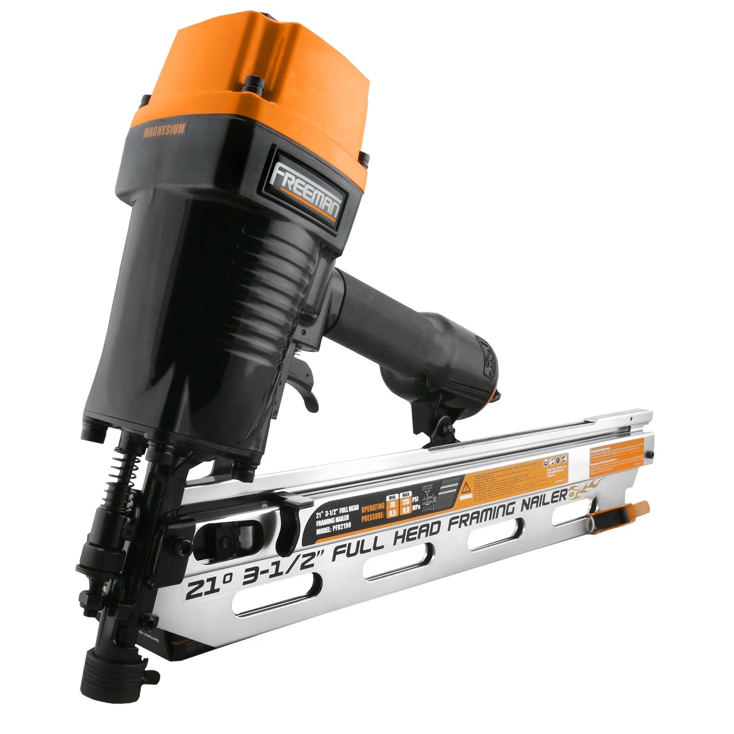 Freeman P4FRFNCB Pneumatic Framing and Finishing Nailer and Stapler Kit with Bag (4-Piece)