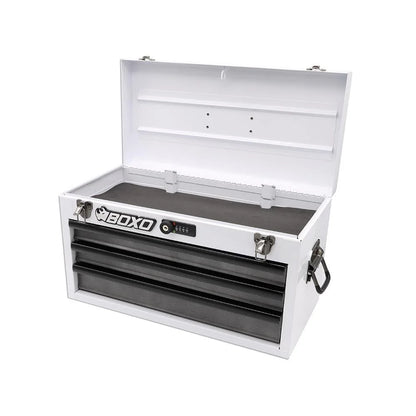 Completed Boxo USA Hand Carry 3-Drawer Heavy Duty Toolbox (White)