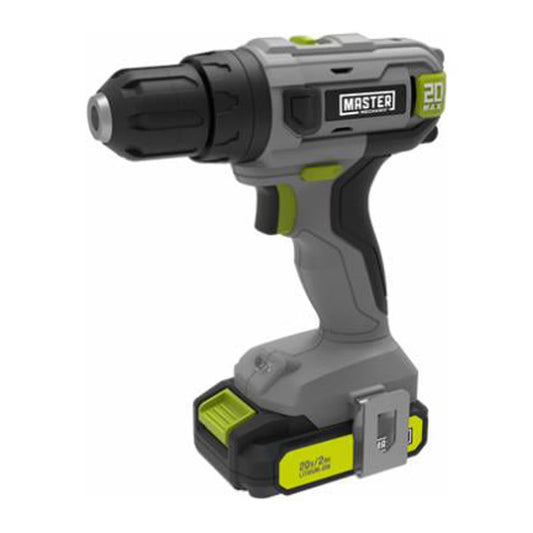 Master Mechanic ML-CD168GD-200S 20-Volt Compact Cordless Drill Kit, 1/2-In., (2) Batteries - Quantity 4