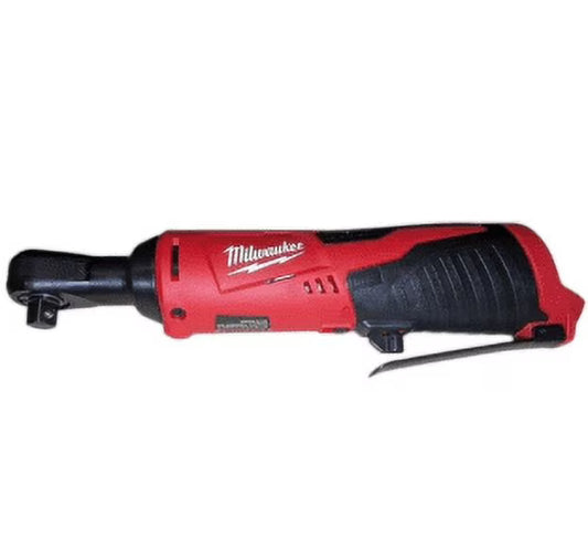 Milwaukee 2457-20 M12 Cordless 3/8" Ratchet - 35 ft-lbs Torque, 250 RPM, Low-Profile Head, Variable-Speed Trigger, Compact & Durable Design (Bare Tool)