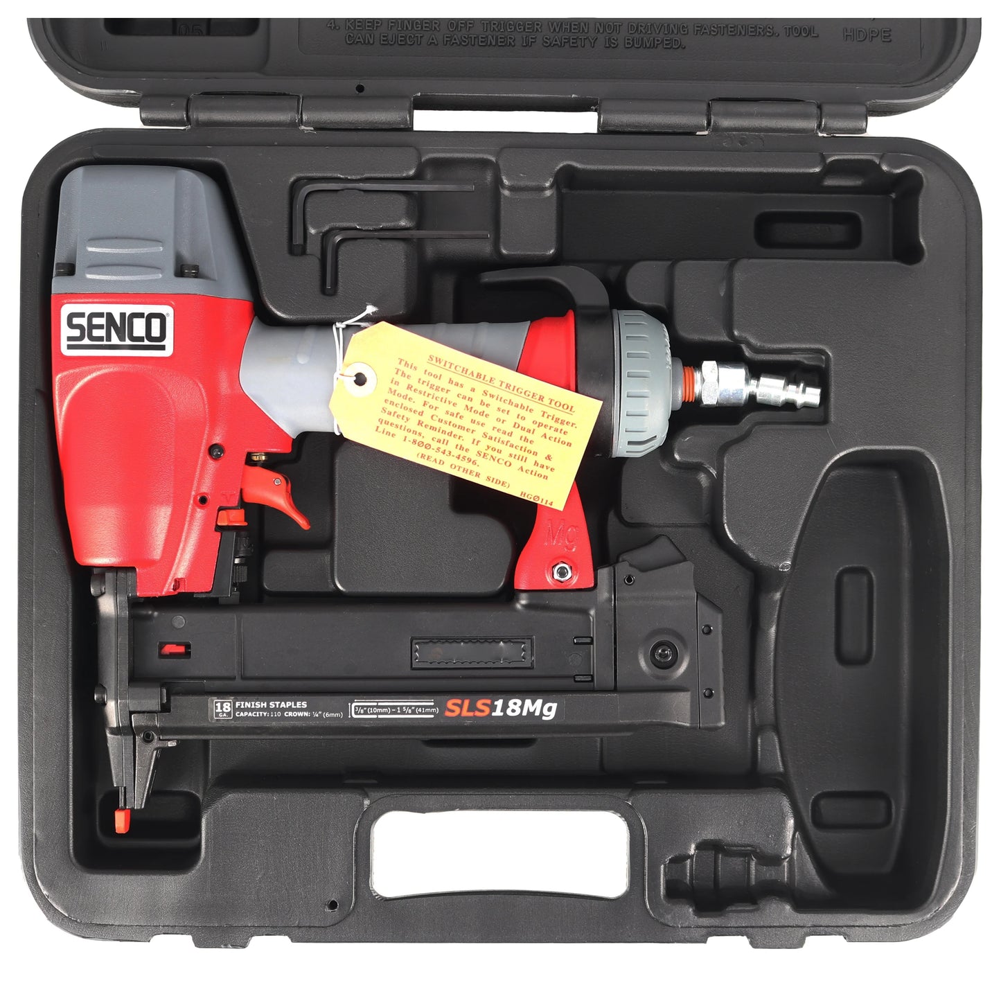 Senco 1W0021N SLS18MG 1-1/2 in 18 Gauge 1/4 in Crown Pneumatic Finish Stapler