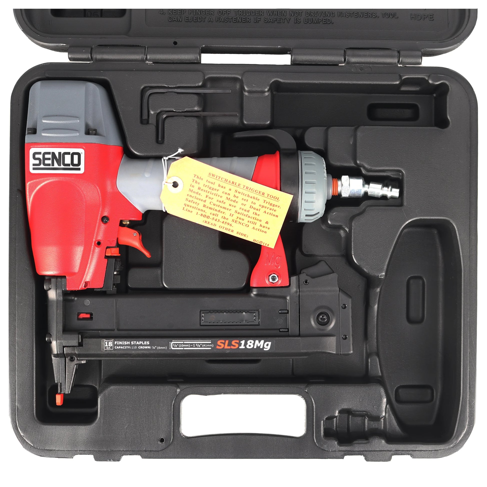 Senco 1W0021N SLS18MG 1-1/2 in 18 Gauge 1/4 in Crown Pneumatic Finish Stapler