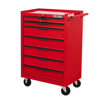 Tool Cabinet Tool Cart 24.2inch with 7 Drawers and Wheels, Metal Rolling Tool Box Locked Drawers Storage Organizer Cabinet for Garage, Warehouse, Repair Shop, Workshop, Brand