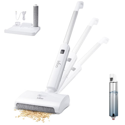 IDOO Cordless Electric Wet Dry Vacuum Cleaner, White