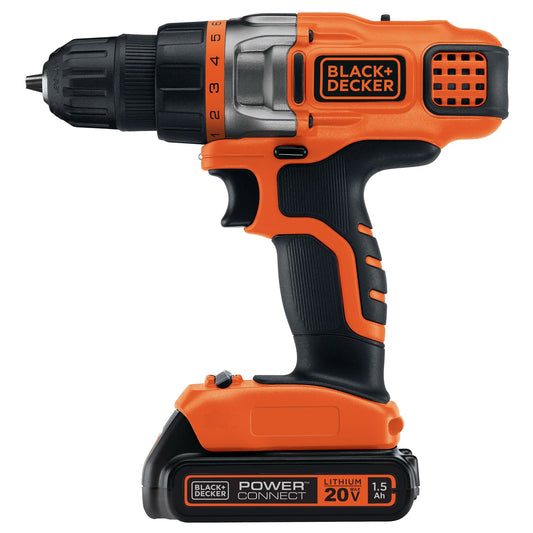 BLACK+DECKER 20V Cordless Drill/Driver, Lithium Ion Battery and Charger Included