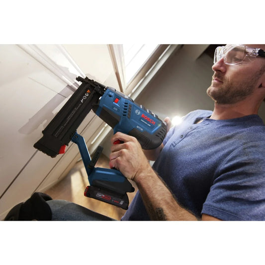 Restored Bosch GNH18V-18MB12-RT 18V Lithium-Ion Brushless Cordless 18-Gauge Brad Nailer Kit (2 Ah) (Refurbished)