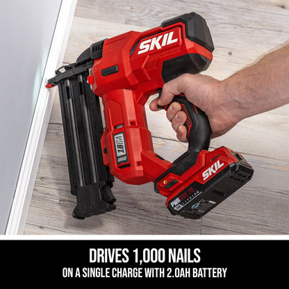 SKIL NA1800B-10, 20V Cordless 18 Gauge Brad Nail Gun, 2.0Ah