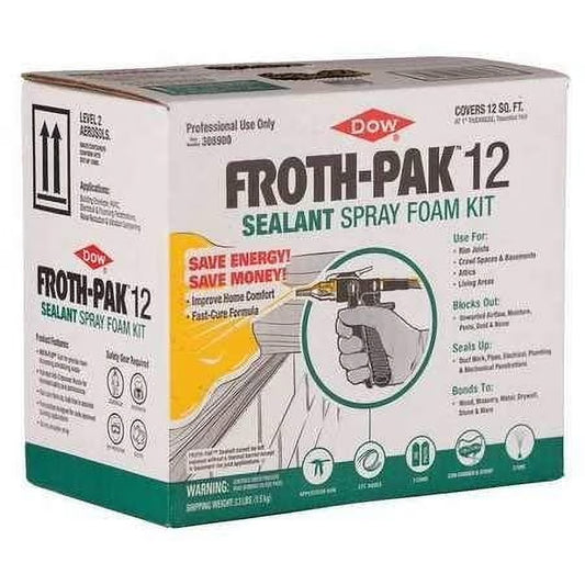 Froth-Pak Foam Sealant, Cream, 3.3 lb., Gaps/Cracks