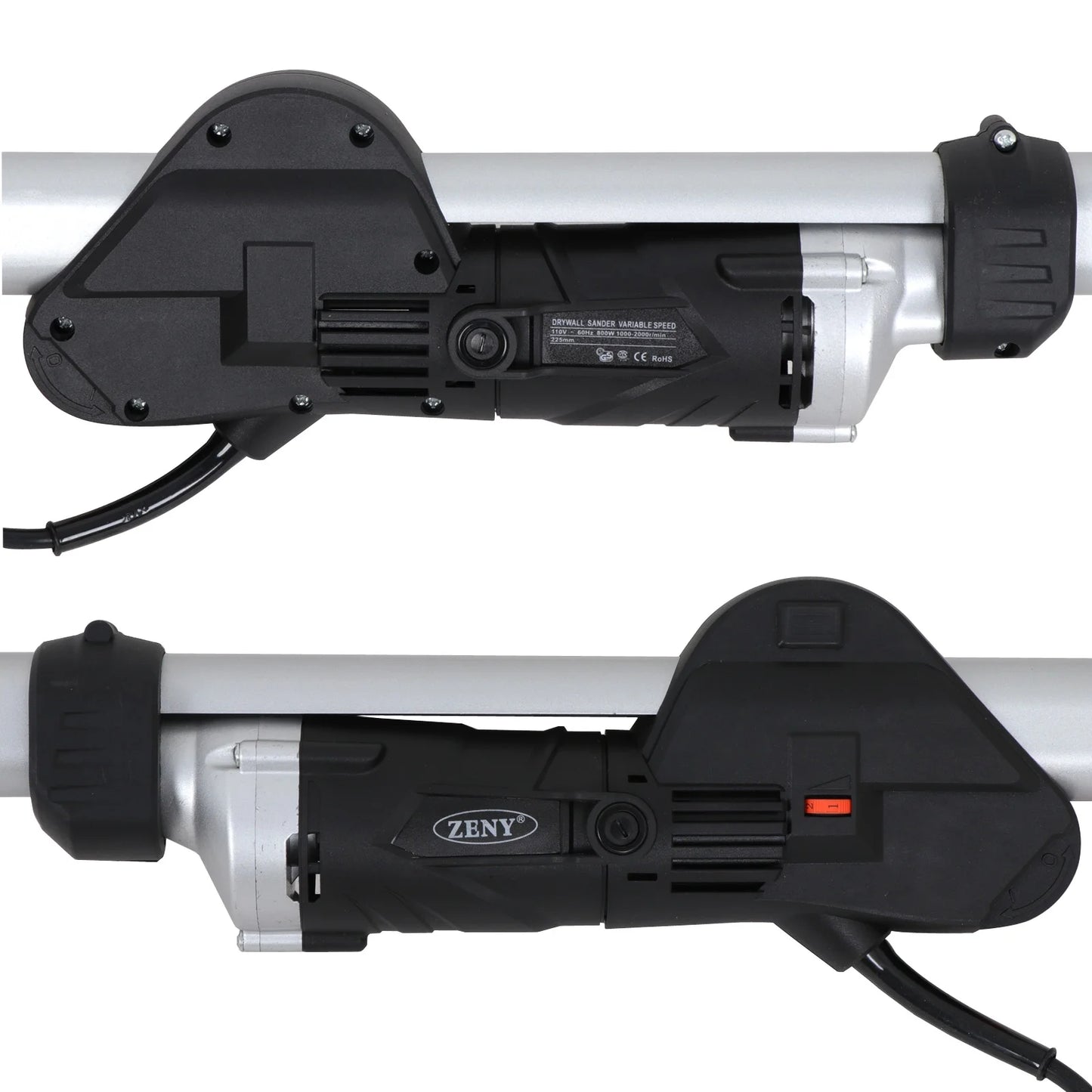 ZENY D01-1219A-G2 800W, 110V, Electric Drywall Power Sander, 2000 RPM 6 Speeds