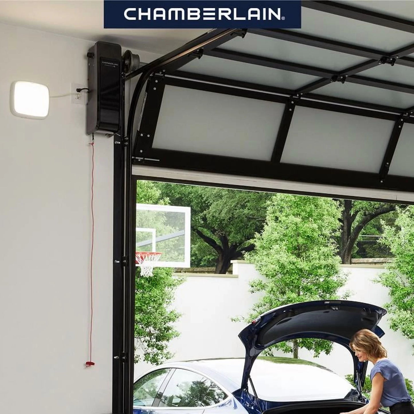 Chamberlain Smart Enabled Garage Door Opener with Battery Backup