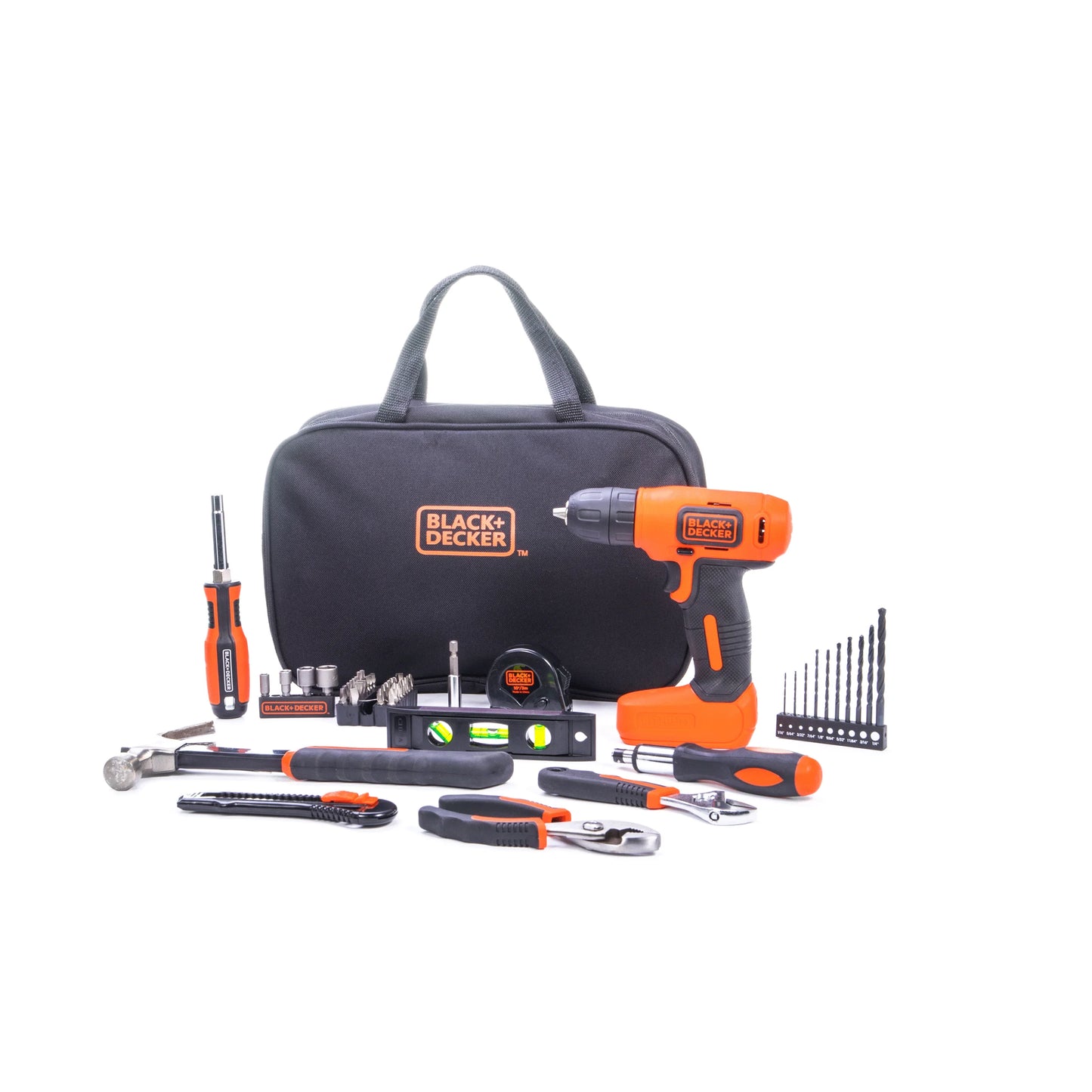 BLACK+DECKER 8V MAX* Cordless Drill Project Kit, BDCD8PK
