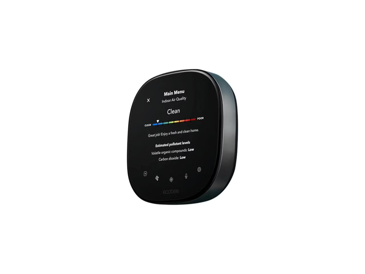 NEW 2022! ecobee Smart Thermostat Premium with Siri and Alexa and Built in Air Quality Monitor and Smart Sensor
