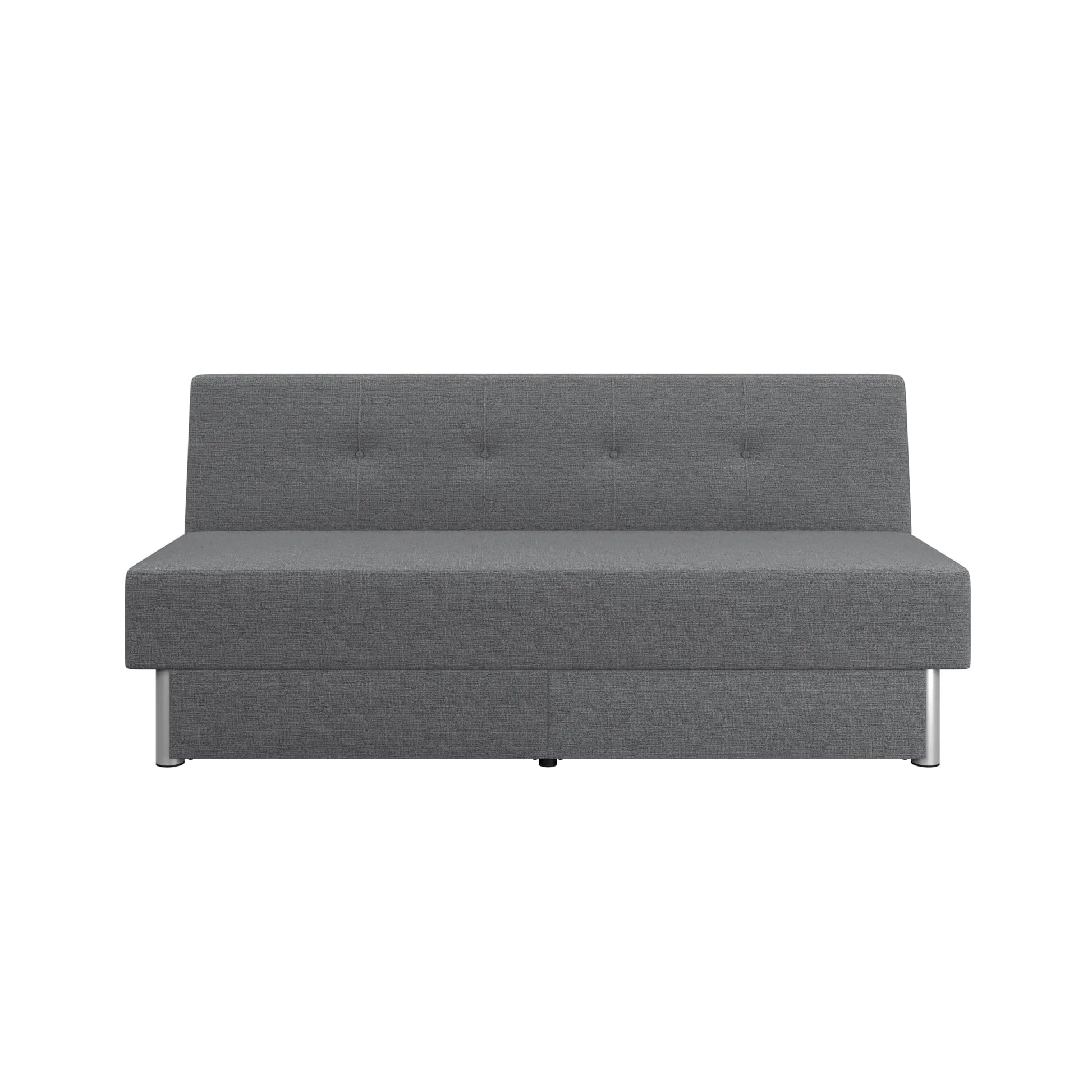 Serta Windsor Futon with Storage and Power, Gray Fabric