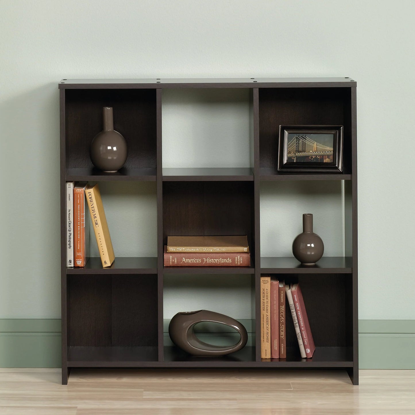 Sauder Beginnings Storage Organizer, Cinnamon Cherry Finish