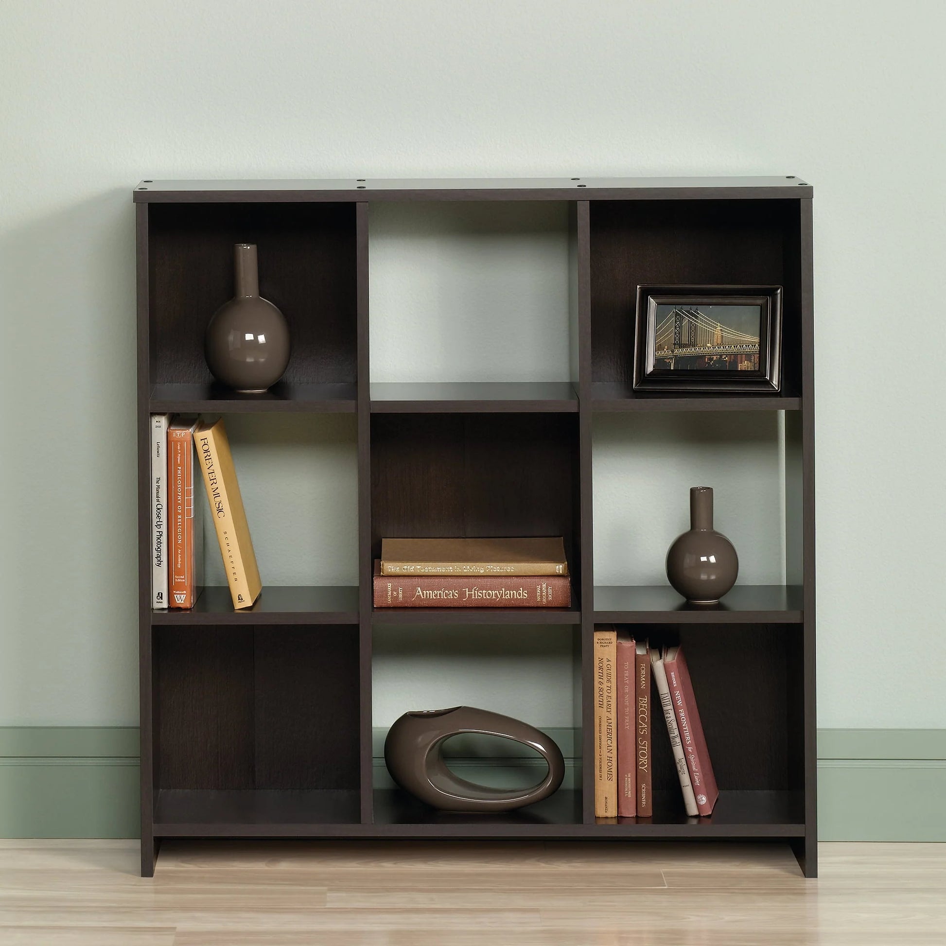 Sauder Beginnings Storage Organizer, Cinnamon Cherry Finish