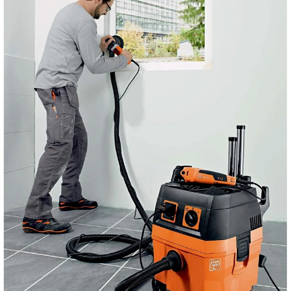 FEIN 1000 Watt 5.8-Gallon Vacuum Cleaner with Suction Hose, Filter & Filter Bag