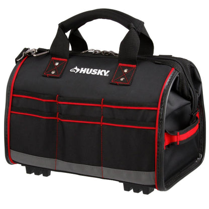 Husky 16 in. Large Mouth Tool Bag with Tool Wall