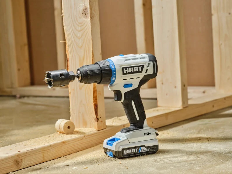 HART 20-Volt 1/2? Drill/Driver 2-Pack 4AH Battery Kit Bundle