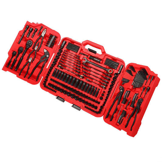 STARWORK TRUE MECHANIC 312-Piece Mechanics Tool Set and Socket Set, ProfessionalPliers Wrench Version SAE/Metric