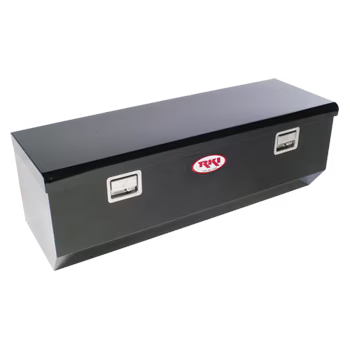 RKI M58U-1NMB Single Lid Steel Chest Tool Box with Offset for Fullsize, Black
