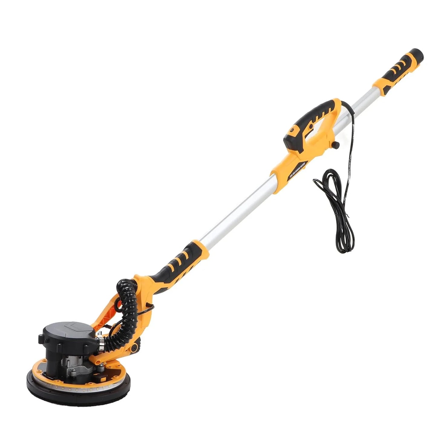 9 Inch Electric Drywall Sander withBearing, LED Light, 98.5% Dust Collection, 5 Variable Speeds, Removable 360° Rotating Sanding Disc, High Performance, 1390W Motor Power (US