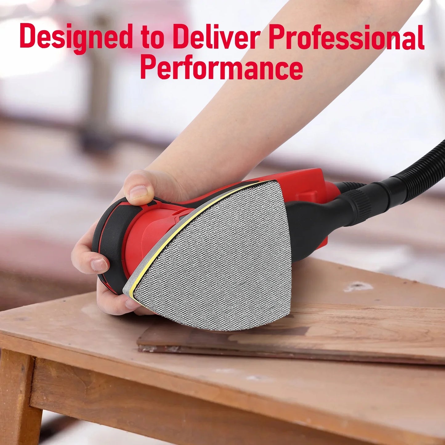 M optimized Electric Detail Sander with 12 Sanding Paper, 350W Brushless Motor Mouse Sander, Powerful & Low Vibration, 10000 RPM, for Wood Working, Polishing, Carpentry