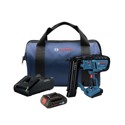 Restored Bosch GNH18V-18MB12-RT 18V Lithium-Ion Brushless Cordless 18-Gauge Brad Nailer Kit (2 Ah) (Refurbished)