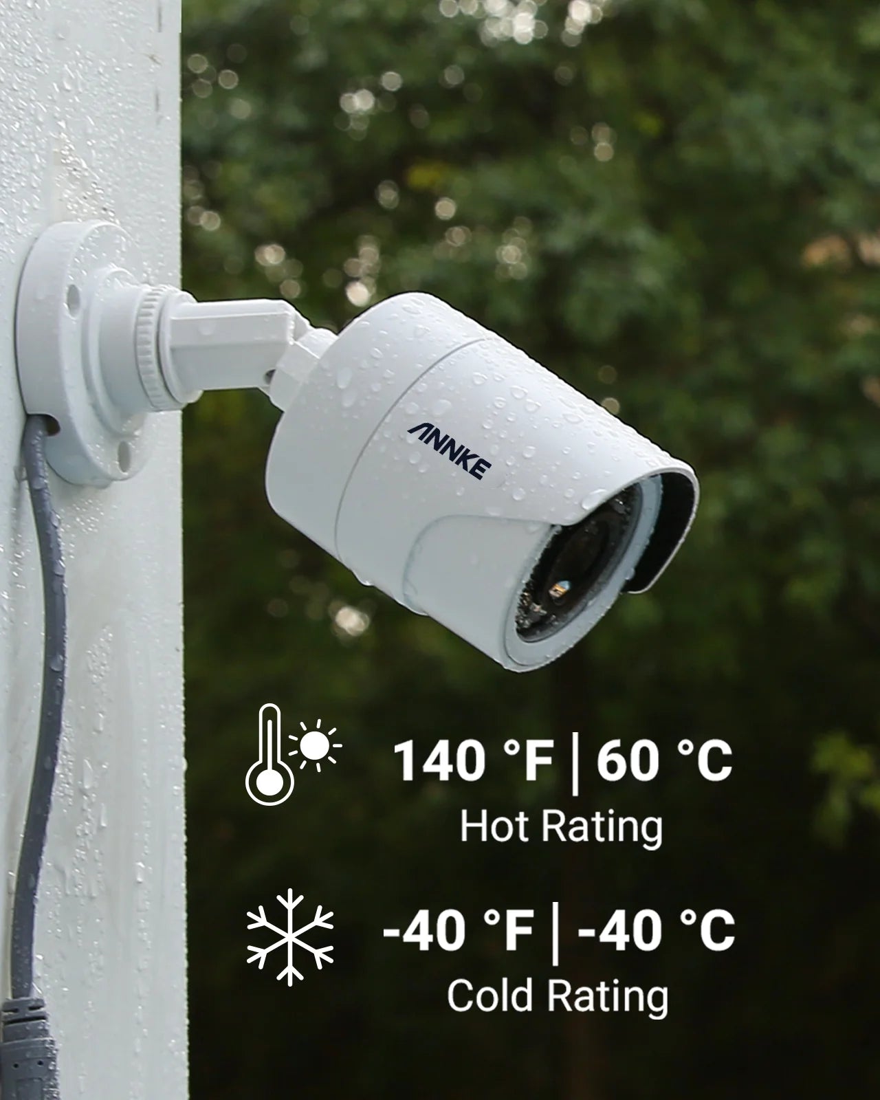 ANNKE 8CH 1080P Outdoor CCTV Video Home Security 8PCS White Bullet Weatherproof Camera System Surveillance Kits With No Hard Drive Disk