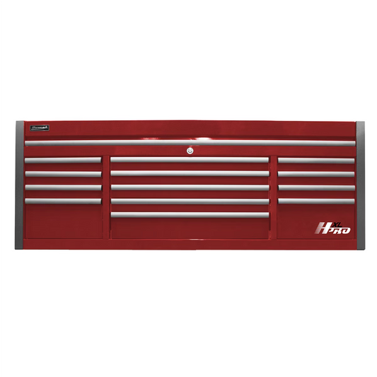 Homak Manufacturing 72 in. HXL 13-Drawer Top Chest - Red
