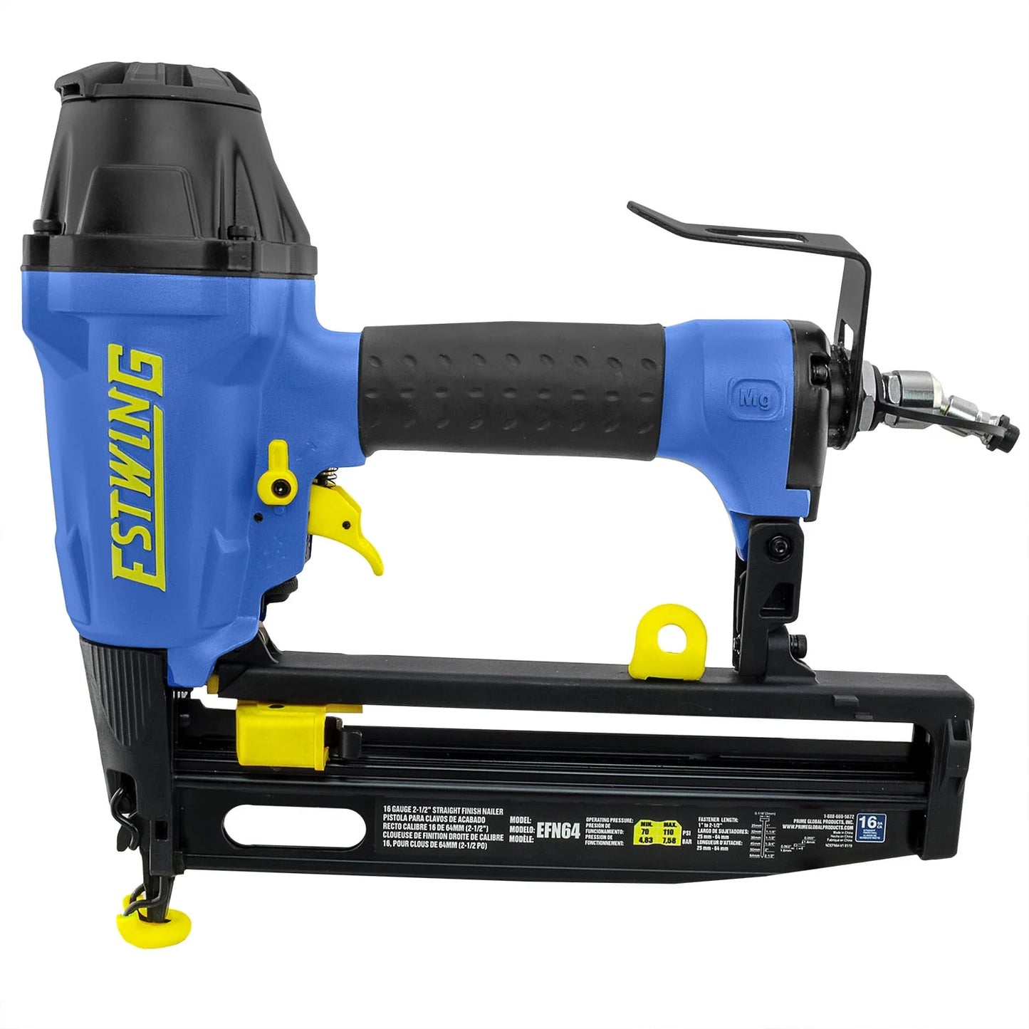 Estwing EFN64 Pneumatic 16-Gauge 2-1/2" Straight Finish Nailer with Bag