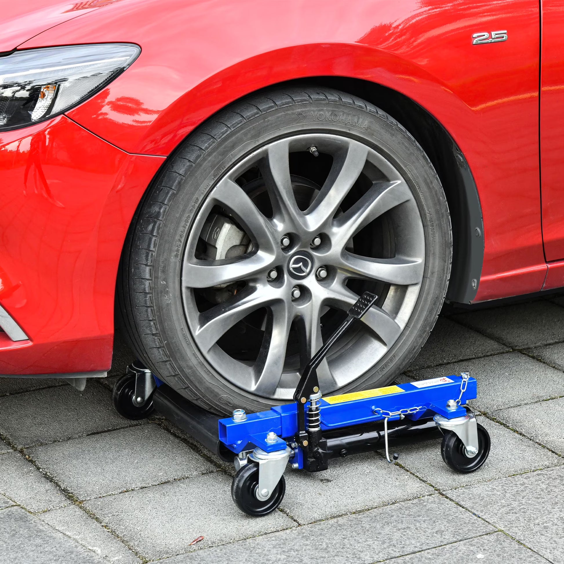 DURHAND 4 Wheel Dolly Portable for Lifting Vehicles, 1465 lbs Weight Capacity