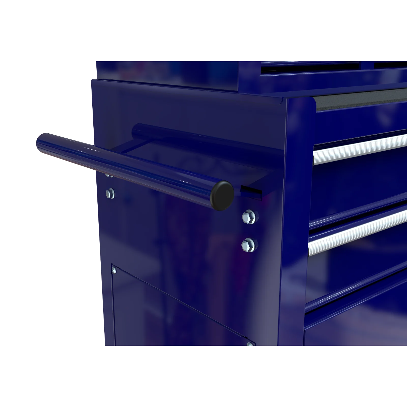 Pouseayar 8-Drawer High Capacity Rolling Tool Chest Storage Cabinet, Blue
