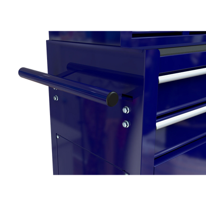 Pouseayar 8-Drawer High Capacity Rolling Tool Chest Storage Cabinet, Blue