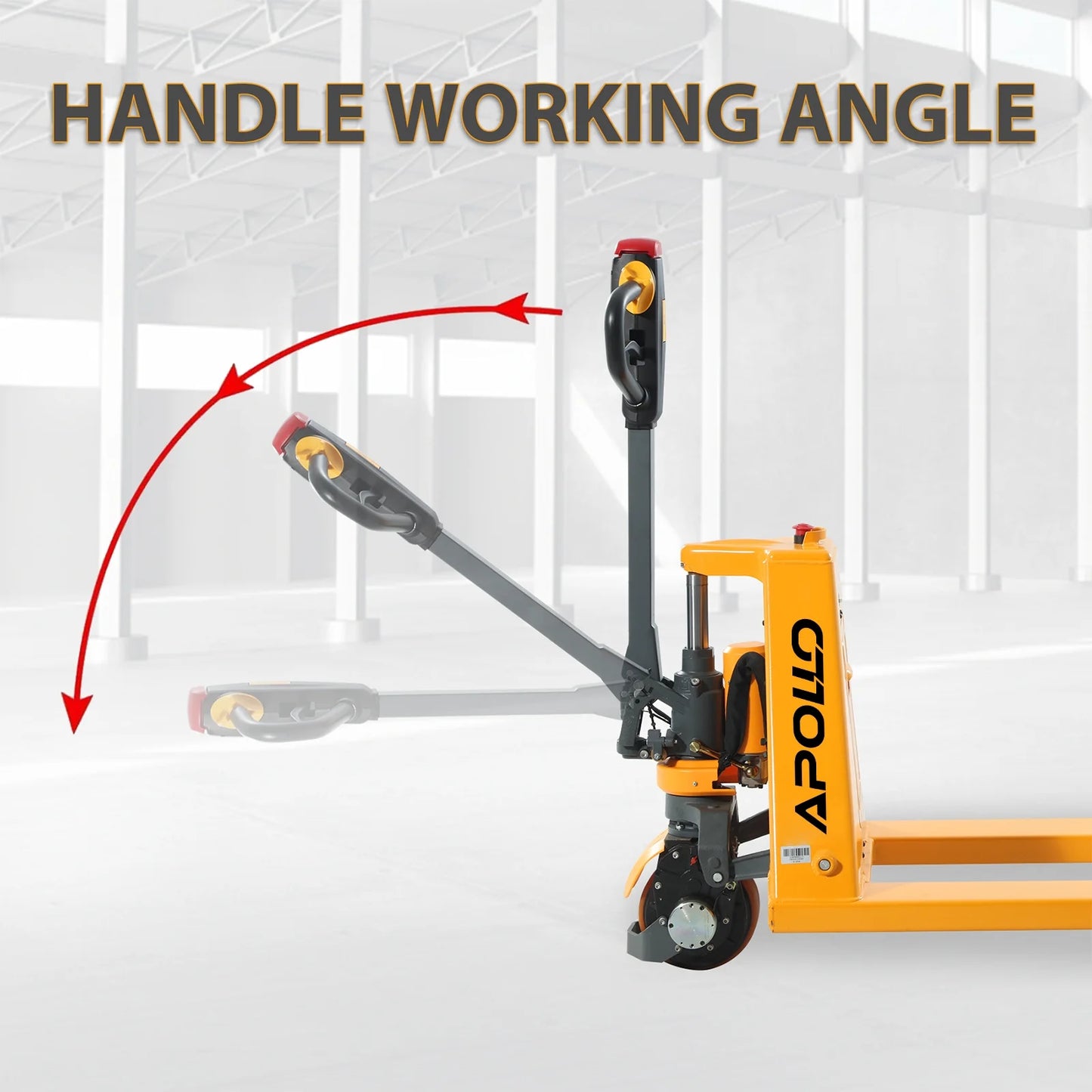 APOLLOLIFT 3300lb Li-ion Battery Powered Electric Pallet Jack 48"X27" Fork with Extra Lithium Battery