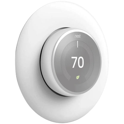 Google Nest T3018US Nest Learning Thermostat 3rd Gen Smart Thermostat (Mirror Black)) Bundle with Deco Essentials Wall Plate Cover for Google Nest Thermostat 1st, 2nd, 3rd Generation Models