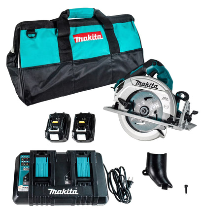 Makita 18V X2 LXT Li-Ion (36V) Brushless Cordless 7-1/4 Circular Saw Kit XSH06PT