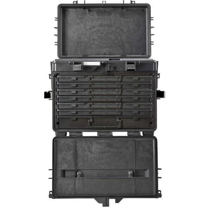 Explorer Cases 5140 Hard Wheeled Tool Chest w/Six 30mm, One 60mm Drawers(Black)