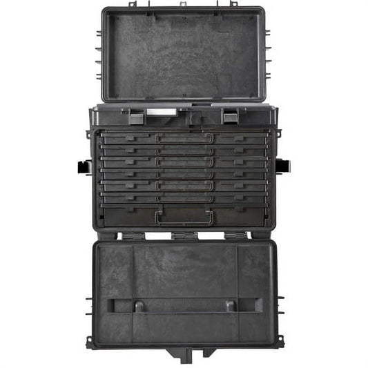 Explorer Cases 5140 Hard Wheeled Tool Chest w/Six 30mm, One 60mm Drawers(Black)