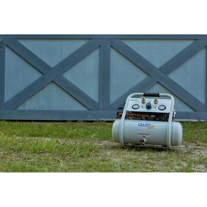 Quipall 2-1-SIL 1 HP 1.6 Gallon Oil-Free Hotdog Air Compressor