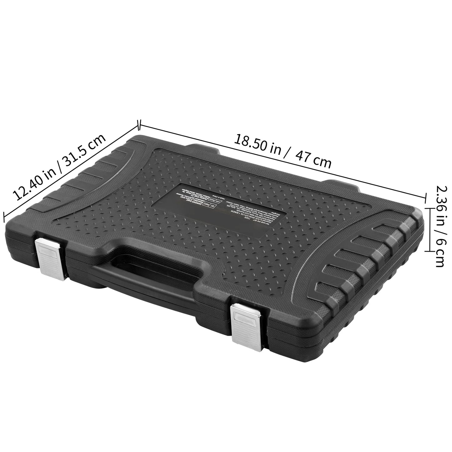 BENTISM, 18.50 x 12.40 x 2.36" Portable Tool Set, 116 Piece