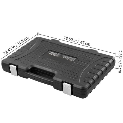BENTISM, 18.50 x 12.40 x 2.36" Portable Tool Set, 116 Piece