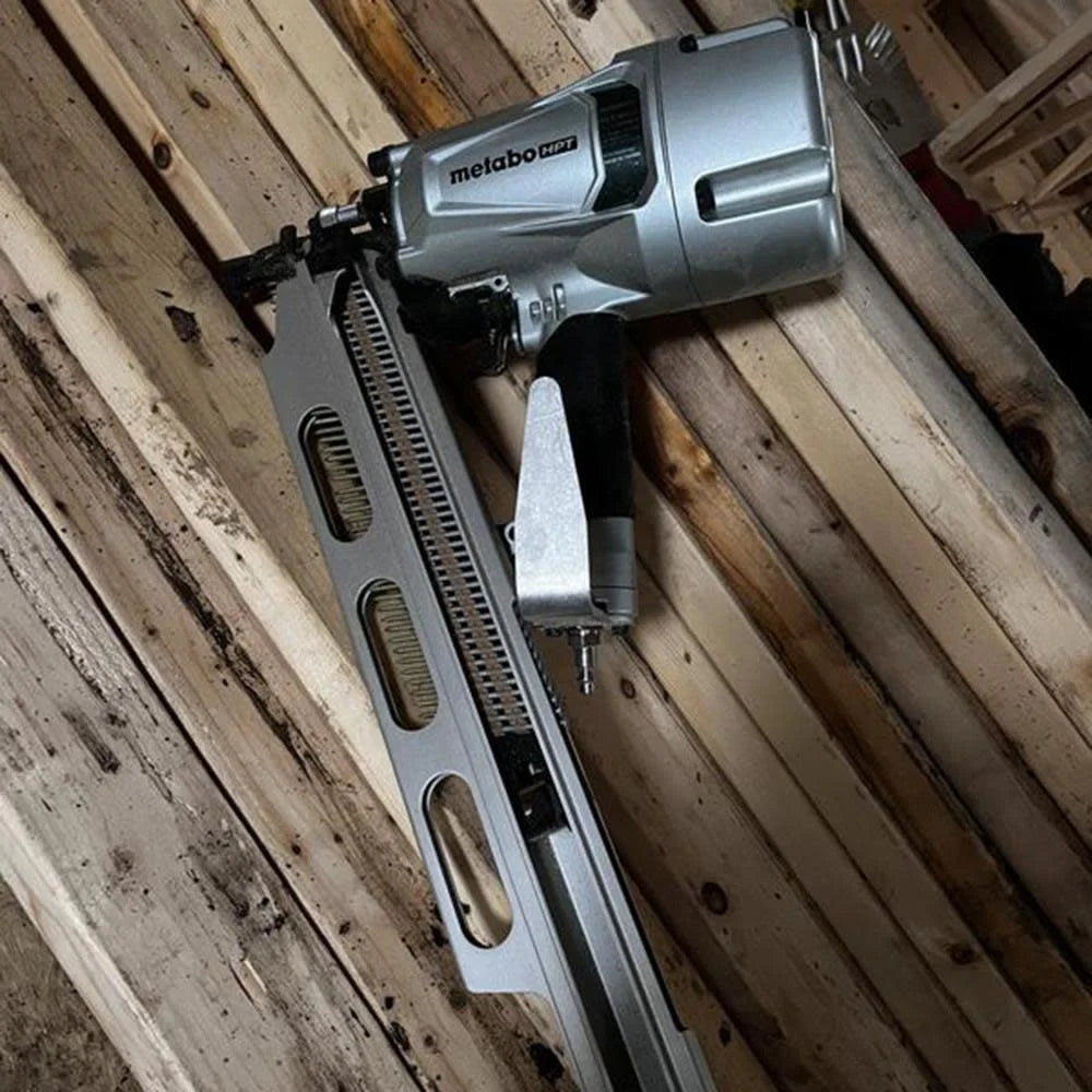Metabo HPT Framing Nailer | High Grade Aluminum Magazine | Tool-less Depth Adjustment | Pneumatic | Framing Nails 2-Inch to 3-1/4-Inch | Rafter Hook | NR83A5(Y)